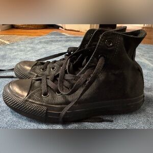 Converse Black High-Top Sneakers - size 4